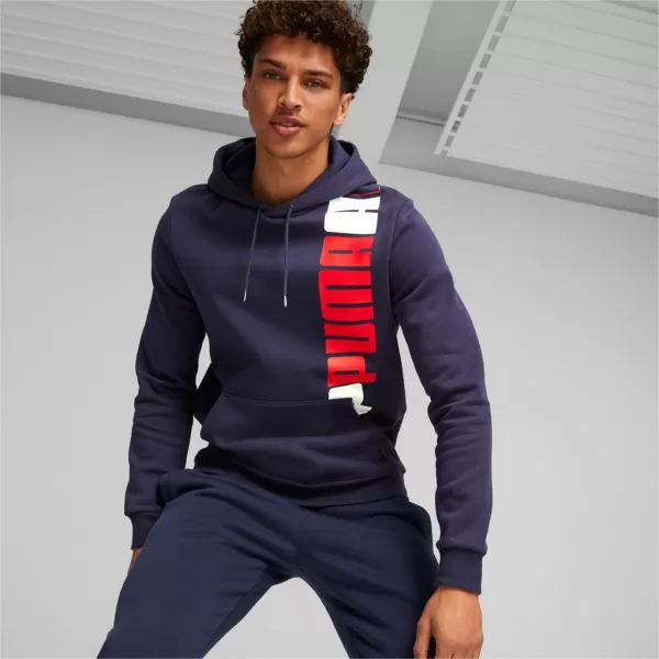  Pánska mikina PUMA ESS+ LOGO LAB HOODIE FL 675919-06 BLUE 