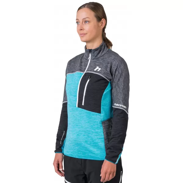  Dámska mikina HANNAH MEDA HZ LIGHT GRAY/ANTHRACITE MEL 