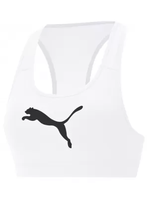 Dámska podprsenka PUMA MID IMPACT 4KEEPS GRAPHIC BRA PM 520306-52 WHITE