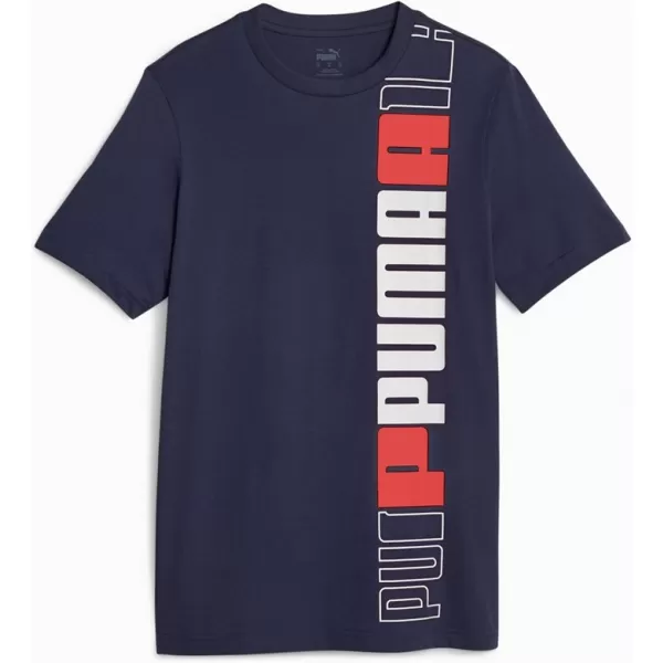  Pánske Tričko PUMA ESS+ LOGO LAB TEE 675916-06 BLUE 
