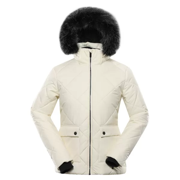  Dámska bunda ALPINE PRO LODERA LJCB593 BIELA 