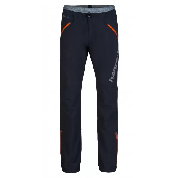  Pánske nohavice HANNAH KASH PANTS ANTHRACITE (ORANGE) 