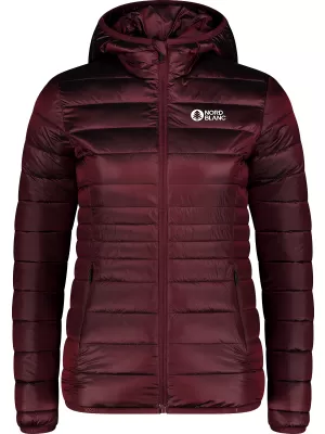 Dámska prešívaná bunda NORDBLANC SPARKLE NBWJL7947 VÍNOVÁ