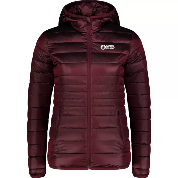  Dámska prešívaná bunda NORDBLANC SPARKLE NBWJL7947 VÍNOVÁ 