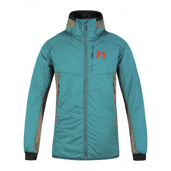  Pánska bunda HANNAH KECHU HOODY OIL BLUE/BURNT OLIVE 
