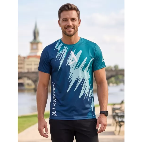  Pánske funkčné tričko premium ALTISPORT VOJ/ALM006TR01 PETROLEJOVÁ/MODRÁ 