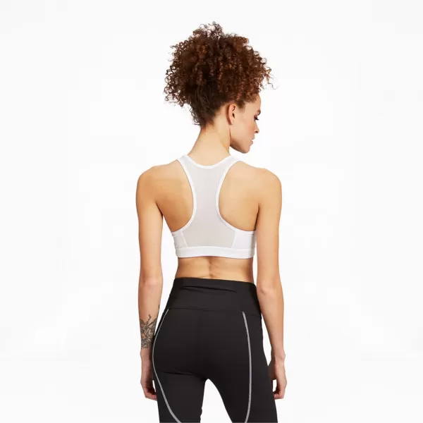  Dámska podprsenka PUMA MID IMPACT 4KEEPS GRAPHIC BRA PM 520306-52 WHITE 