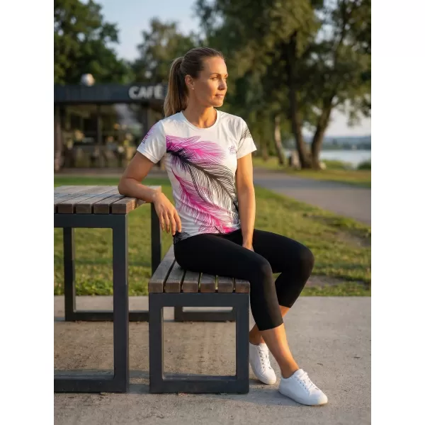  Dámske prémiové funkčné tričko ALTISPORT VOJ/ALW001TR01 BIELA 