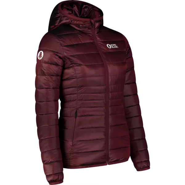  Dámska prešívaná bunda NORDBLANC SPARKLE NBWJL7947 VÍNOVÁ 