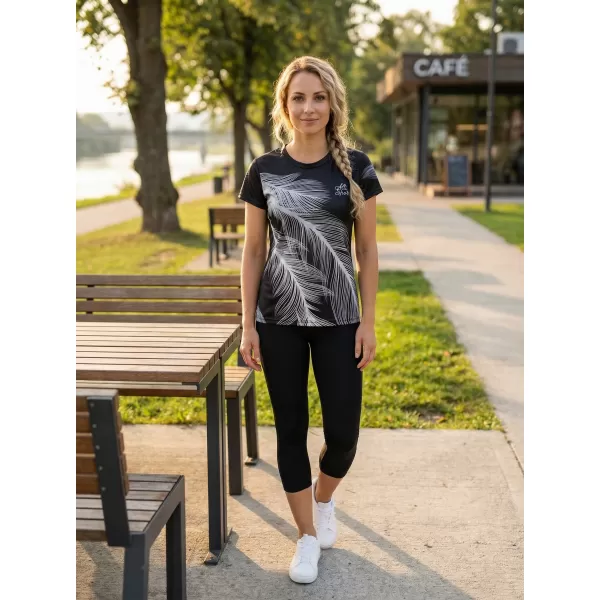  Dámske prémiové funkčné tričko ALTISPORT VOJ/ALW001TR01 ČIERNA ŠEDÁ 