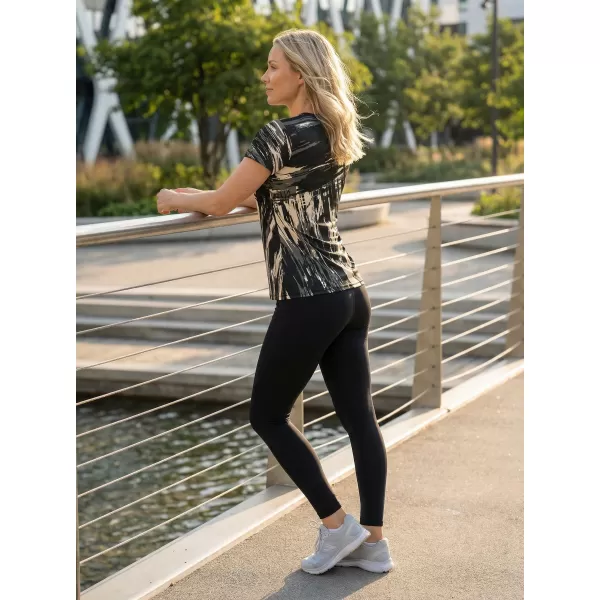  Dámske prémiové funkčné tričko ALTISPORT VOJ/ALW010TR01 ČIERNA HNEDÁ 