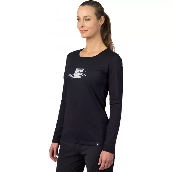  Dámske tričko s dlhým rukávom HANNAH ELARA ANTHRACITE (WHITE) 
