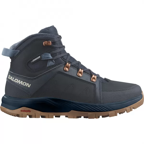  Dámske zimné topánky SALOMON OUTCHILL TS CSWP W L47377300 UHLÍKOVÉ/UHLÍKOVÉ/BERINGOVÉ MORE 