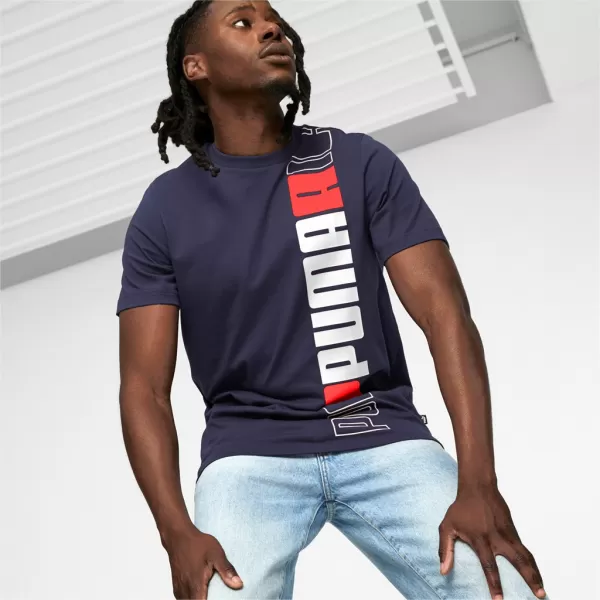  Pánske Tričko PUMA ESS+ LOGO LAB TEE 675916-06 BLUE 
