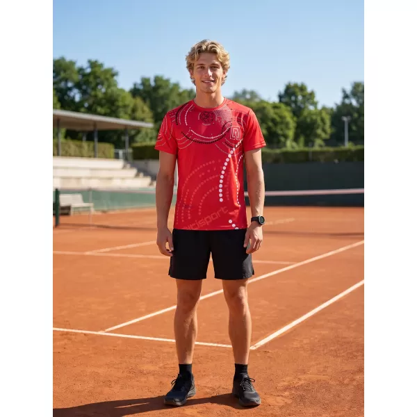  Pánske tričko premium ALTISPORT VOJ/ALM003TR01 ČERVENÁ 