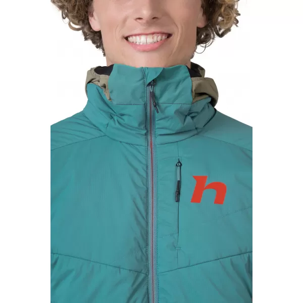  Pánska bunda HANNAH KECHU HOODY OIL BLUE/BURNT OLIVE 