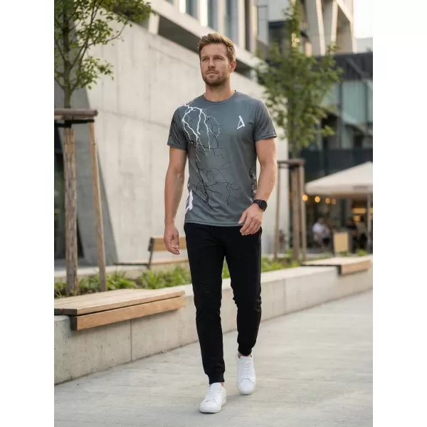  Pánske tričko premium ALTISPORT VOJ/ALM004TR01 GRAFITOVÁ 