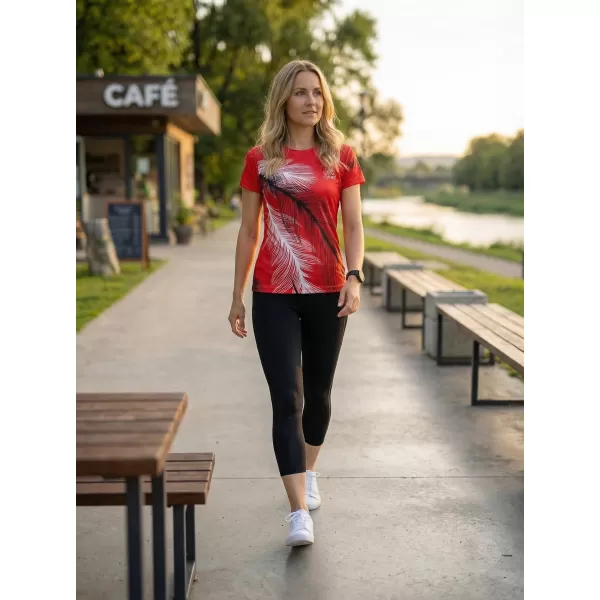  Dámske prémiové funkčné tričko ALTISPORT VOJ/ALW001TR01 ČERVENÁ 