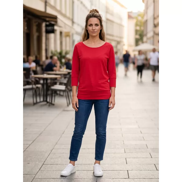  Dámske tričko s 3/4 rukávom SAM 73 SELMA WT 896 TMAVO ružová 