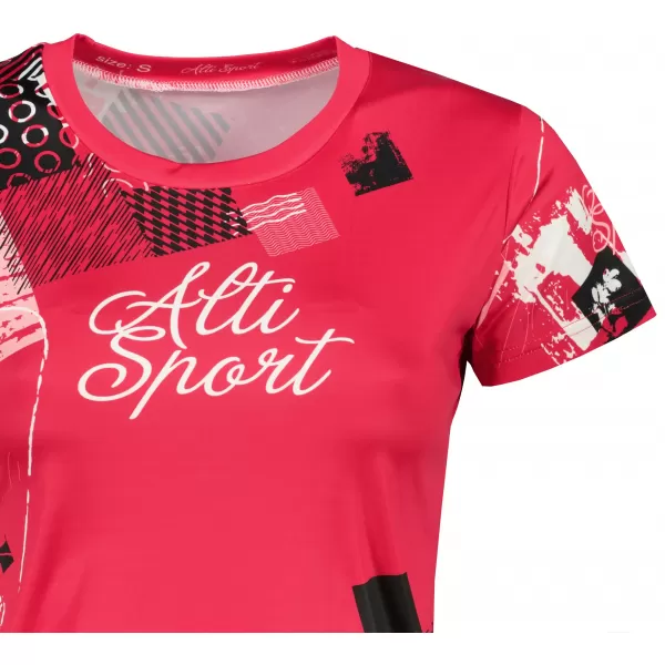  Dámske prémiové funkčné tričko ALTISPORT VOJ/ALW009TR01 ČERVENÁ 