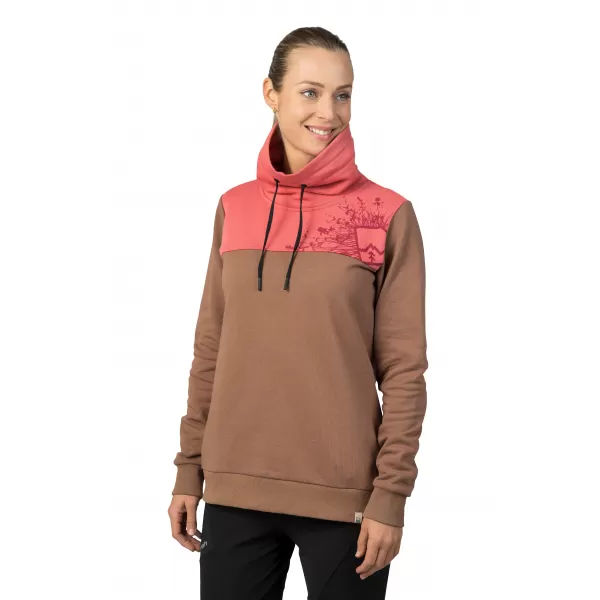  Dámska mikina HANNAH SIBELE COCA MOCHA/FADED ROSE 
