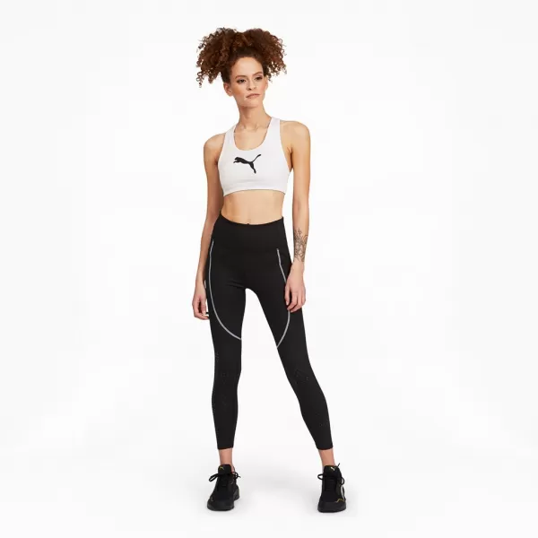  Dámska podprsenka PUMA MID IMPACT 4KEEPS GRAPHIC BRA PM 520306-52 WHITE 