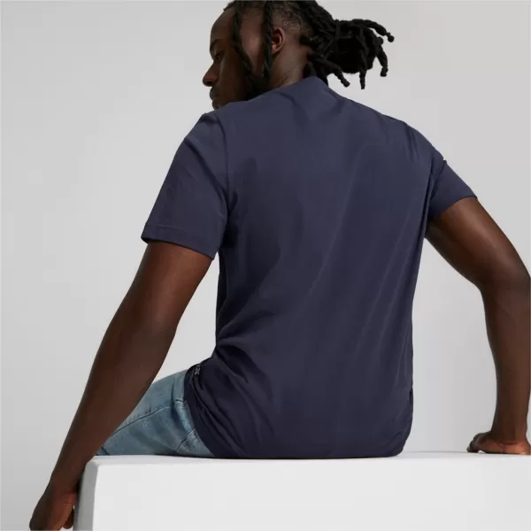  Pánske Tričko PUMA ESS+ LOGO LAB TEE 675916-06 BLUE 