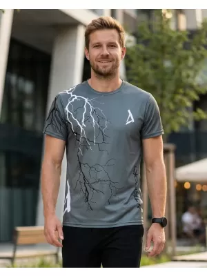 Pánske tričko premium ALTISPORT VOJ/ALM004TR01 GRAFITOVÁ