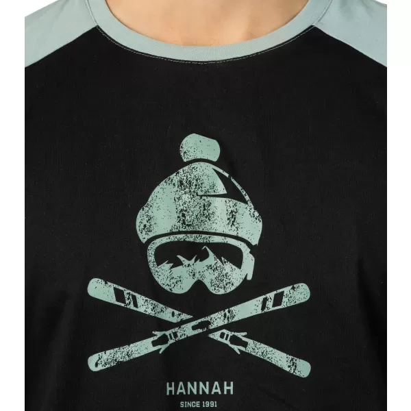  Pánske tričko s dlhým rukávom HANNAH HANES ANTHRACITE/SLATE GRAY 