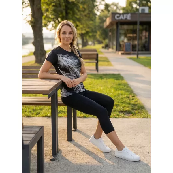  Dámske prémiové funkčné tričko ALTISPORT VOJ/ALW001TR01 ČIERNA ŠEDÁ 