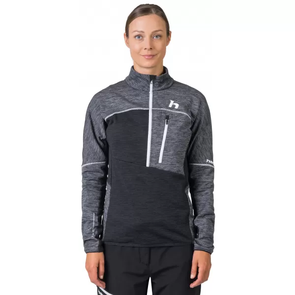  Dámska mikina HANNAH MEDA HZ LIGHT GRAY MEL (WHITE) 