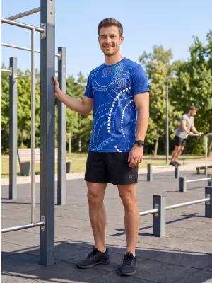 Pánske tričko premium ALTISPORT VOJ/ALM003TR01 KRÁĽOVSKÁ MODRÁ