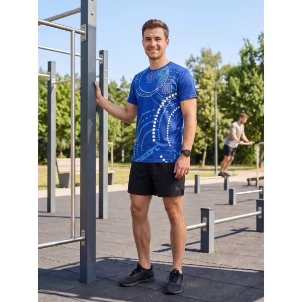 Pánske tričko premium ALTISPORT VOJ/ALM003TR01 KRÁĽOVSKÁ MODRÁ 