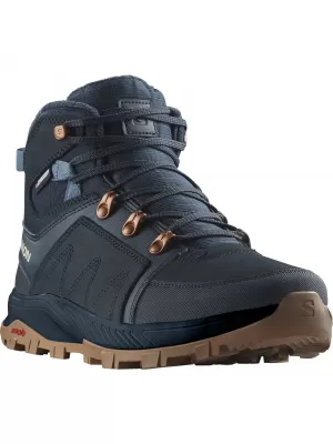 Dámske zimné topánky SALOMON OUTCHILL TS CSWP W L47377300 UHLÍKOVÉ/UHLÍKOVÉ/BERINGOVÉ MORE