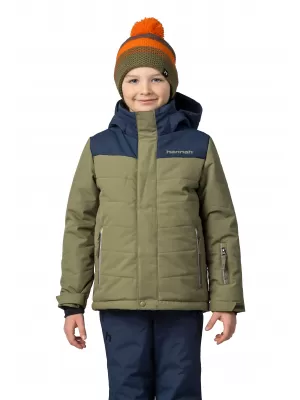 Detská bunda HANNAH KINAM JR II BURNT OLIVE/MOOD INDIGO