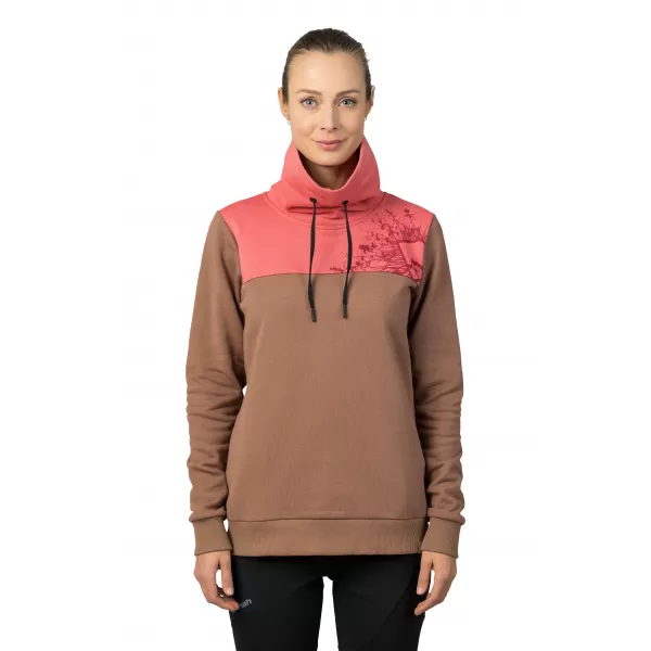  Dámska mikina HANNAH SIBELE COCA MOCHA/FADED ROSE 