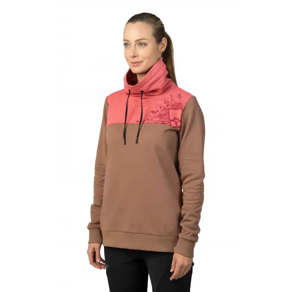 Dámska mikina HANNAH SIBELE COCA MOCHA/FADED ROSE 