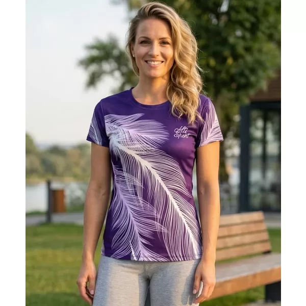  Dámske prémiové funkčné tričko ALTISPORT VOJ/ALW001TR01 FIALOVÁ 