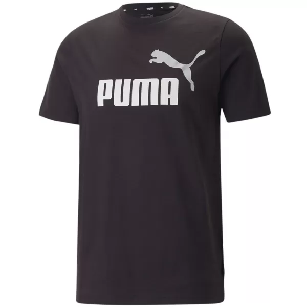  Pánske tričko PUMA ESS+ 2 COL LOGO TEE 586759-61 BLACK 