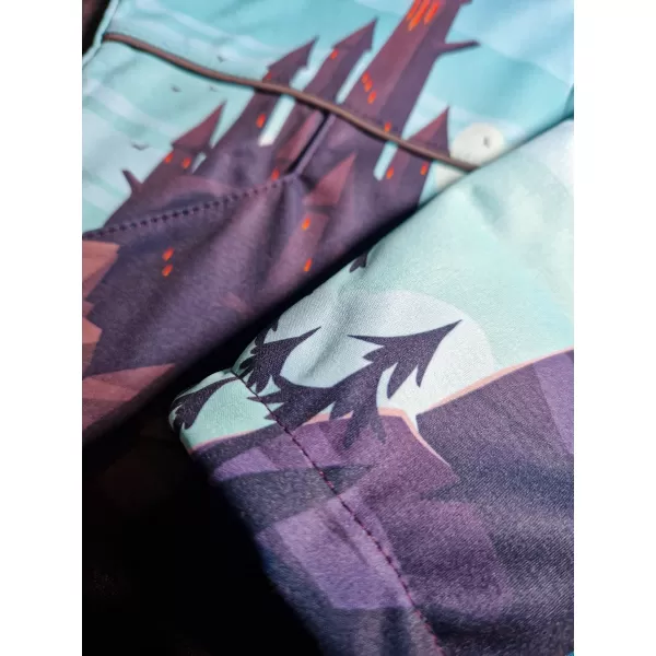  Detská softshellová bunda WAMU DRAGON FANTASY modrá 