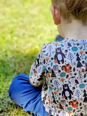 Detské tričko s krátkym rukávom WAMU KAMARÁDI Z LESA hnedá