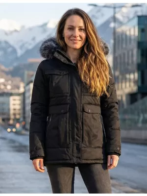 Dámska bunda ALPINE PRO EGYPA LJCB592 ČIERNA