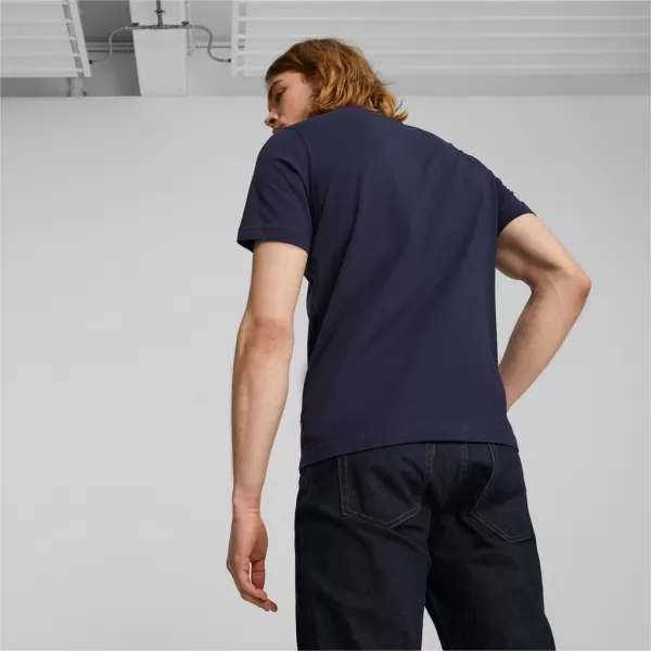  Pánske tričko PUMA ESS+ 2 COL LOGO TEE 586759-07 BLUE 