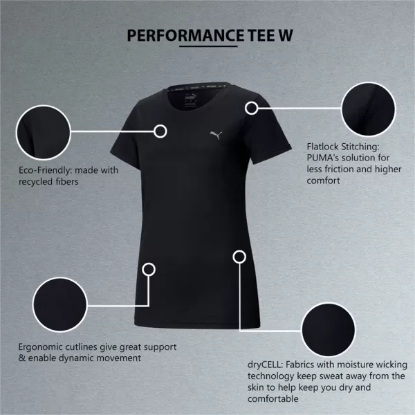  Dámske funkčné tričko PUMA PERFORMANCE TEE W 520311-01 BLACK 