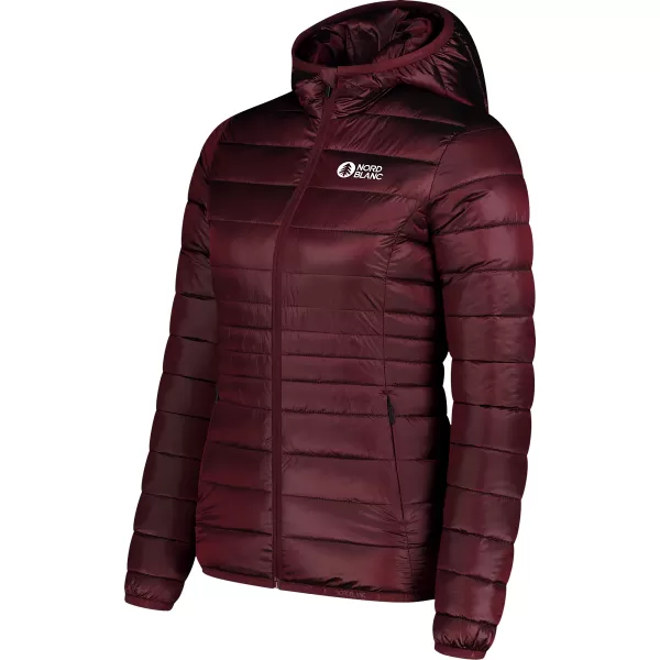  Dámska prešívaná bunda NORDBLANC SPARKLE NBWJL7947 VÍNOVÁ 