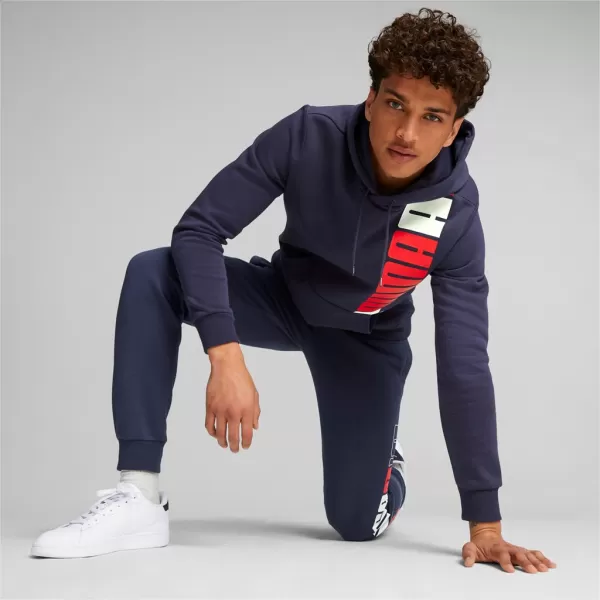  Pánska mikina PUMA ESS+ LOGO LAB HOODIE FL 675919-06 BLUE 