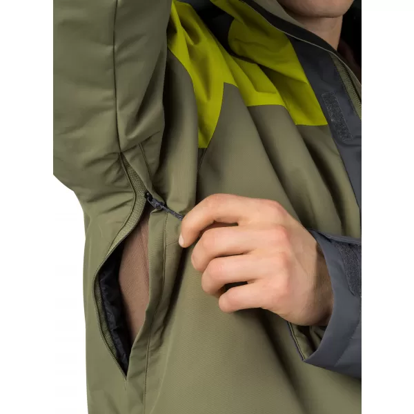  Pánska bunda HANNAH GAROW FD BURNT OLIVE/CITRONELLE 