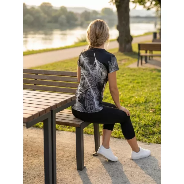  Dámske prémiové funkčné tričko ALTISPORT VOJ/ALW001TR01 ČIERNA ŠEDÁ 
