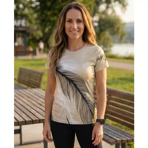  Dámske prémiové funkčné tričko ALTISPORT VOJ/ALW001TR01 HNEDÁ 