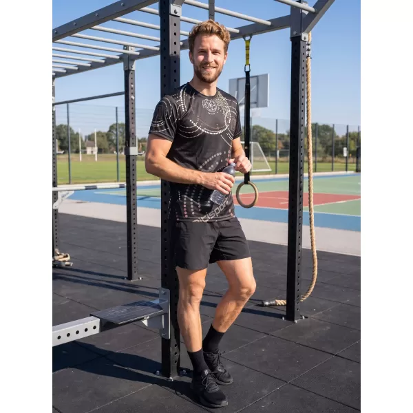  Pánske tričko premium ALTISPORT VOJ/ALM003TR01 ČIERNOHNEDA 
